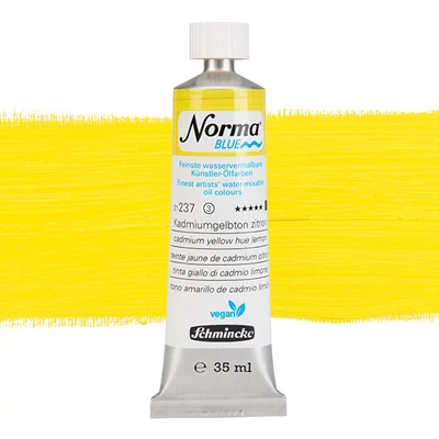 Schmincke Norma Blue vegán vizes olajfesték, 35 ml - 237, cadmium yellow hue lemon