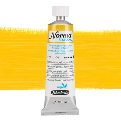 Schmincke Norma Blue vegán vizes olajfesték, 35 ml - 241, cadmium yellow hue middle