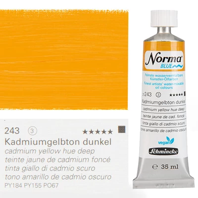 Schmincke Norma Blue vegán vizes olajfesték, 35 ml - 243, cadmium yellow hue deep