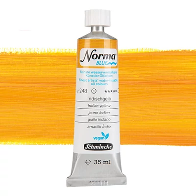Schmincke Norma Blue vegán vizes olajfesték, 35 ml - 248, indian yellow