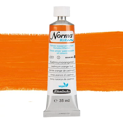 Schmincke Norma Blue vegán vizes olajfesték, 35 ml - 301, cadmium orange hue