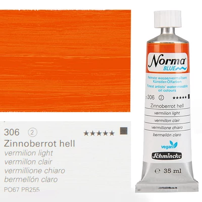 Schmincke Norma Blue vegán vizes olajfesték, 35 ml - 306, vermilion light