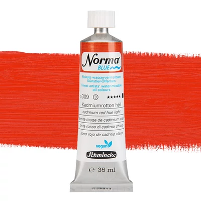 Schmincke Norma Blue vegán vizes olajfesték, 35 ml - 309, cadmium red hue light