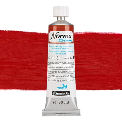 Schmincke Norma Blue vegán vizes olajfesték, 35 ml - 313, cadmium red hue deep
