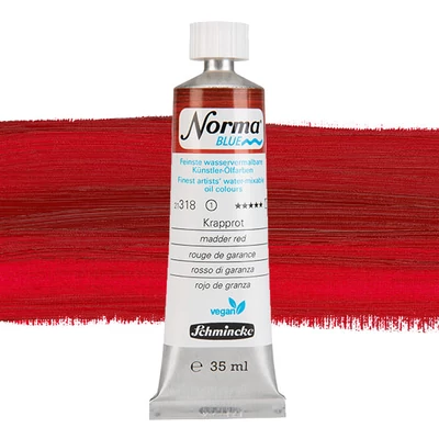 Schmincke Norma Blue vegán vizes olajfesték, 35 ml - 318, madder red