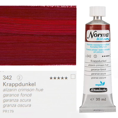 Schmincke Norma Blue vegán vizes olajfesték, 35 ml - 342, alizarin crimson hue