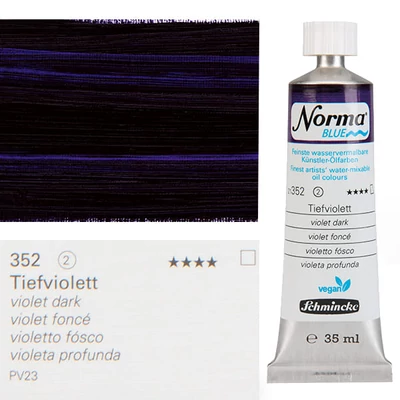 Schmincke Norma Blue vegán vizes olajfesték, 35 ml - 352, violet dark