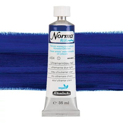 Schmincke Norma Blue vegán vizes olajfesték, 35 ml - 404, ultramarine blue light