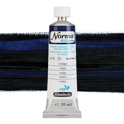 Schmincke Norma Blue vegán vizes olajfesték, 35 ml - 416, indigo
