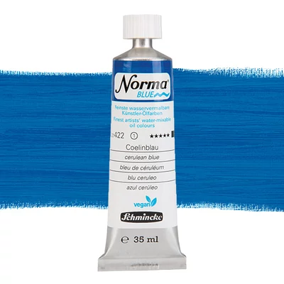 Schmincke Norma Blue vegán vizes olajfesték, 35 ml -  422, cerulean blue