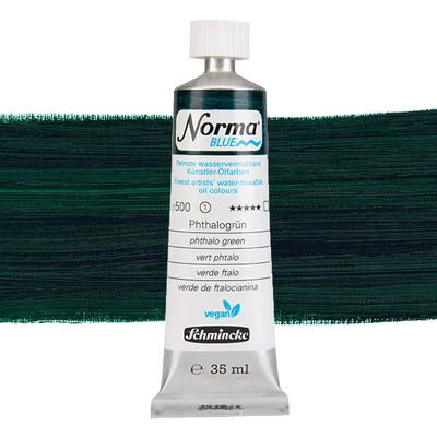 Schmincke Norma Blue vegán vizes olajfesték, 35 ml - 500, phthalo green