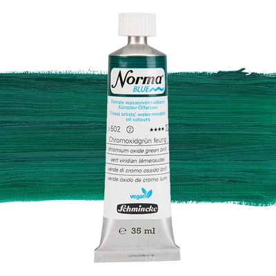 Schmincke Norma Blue vegán vizes olajfesték, 35 ml - 502, chromium oxide green brilliant