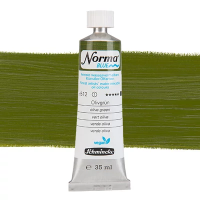 Schmincke Norma Blue vegán vizes olajfesték, 35 ml - 512, olive green