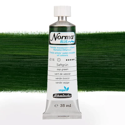 Schmincke Norma Blue vegán vizes olajfesték, 35 ml - 514, sap green