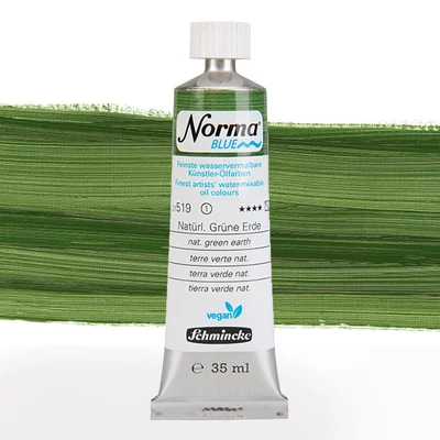 Schmincke Norma Blue vegán vizes olajfesték, 35 ml - 519, natural green earth
