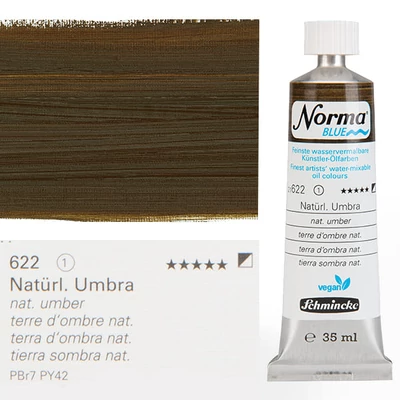 Schmincke Norma Blue vegán vizes olajfesték, 35 ml - 622, natural umber