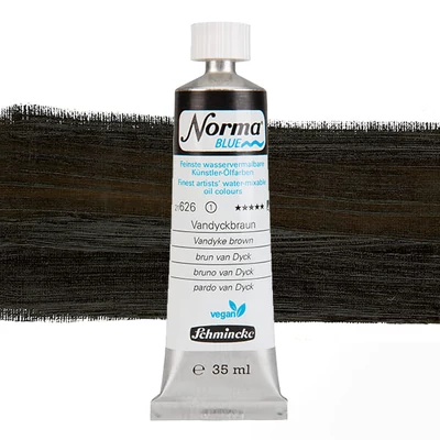 Schmincke Norma Blue vegán vizes olajfesték, 35 ml - 626, vandyke brown