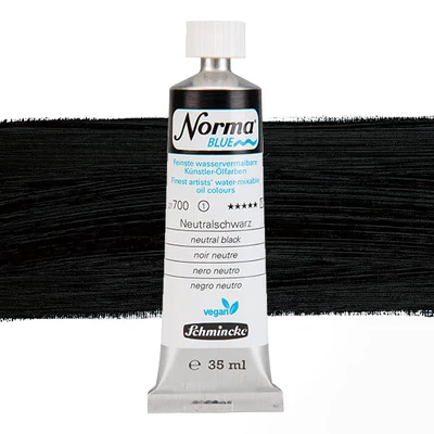 Schmincke Norma Blue vegán vizes olajfesték, 35 ml - 700, neutral black