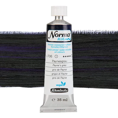 Schmincke Norma Blue vegán vizes olajfesték, 35 ml - 706, payne's grey