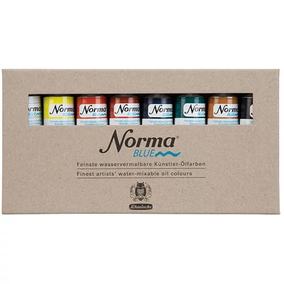 Schmincke Norma Blue vegán vizes olajfesték készlet, 8x35 ml