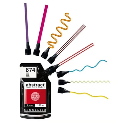Sennelier Abstract kinyomófej készlet akrilfestékhez, 8 db