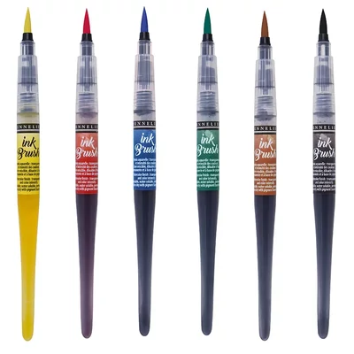 Sennelier Ink Brush vízoldható tinta ecsetfilc - különféle színekben