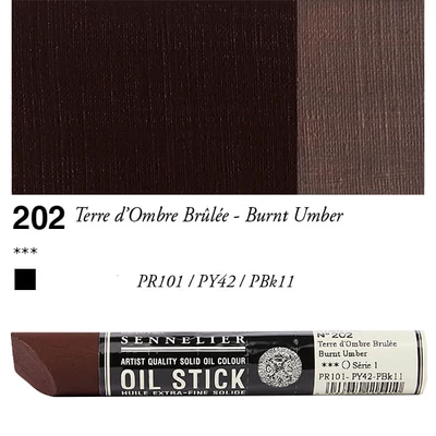 Sennelier Oil Stick olajfesték rúd, 38 ml - 202, burnt umber