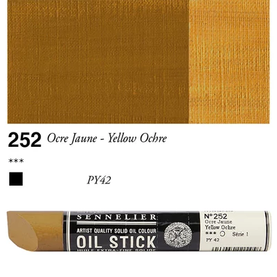 Sennelier Oil Stick olajfesték rúd, 38 ml - 252, yellow ochre