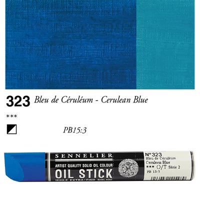 Sennelier Oil Stick olajfesték rúd, 38 ml - 323, cerulean blue