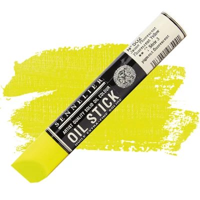 Sennelier Oil Stick olajfesték rúd, 38 ml - 502, fluorescent yellow