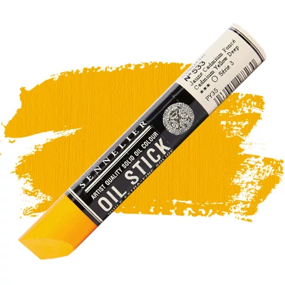 Sennelier Oil Stick olajfesték rúd, 38 ml - 533, cadmium yellow deep