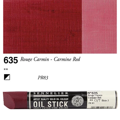 Sennelier Oil Stick olajfesték rúd, 38 ml - 635, carmine red