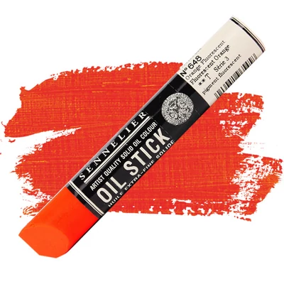 Sennelier Oil Stick olajfesték rúd, 38 ml - 648, fluorescent orange