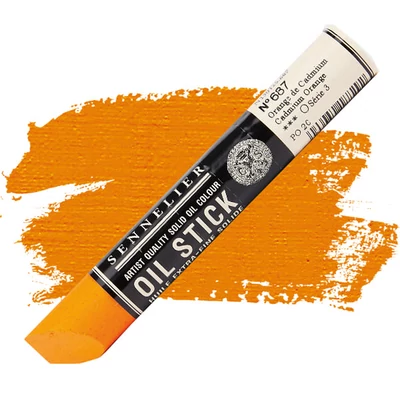 Sennelier Oil Stick olajfesték rúd, 38 ml - 687, cadmium orange