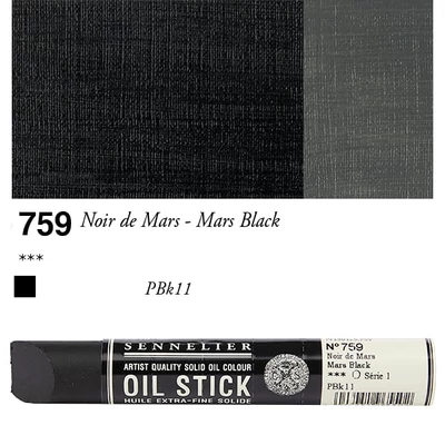 Sennelier Oil Stick olajfesték rúd, 38 ml - 759, mars black