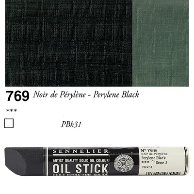 Sennelier Oil Stick olajfesték rúd, 38 ml - 769, perylene black