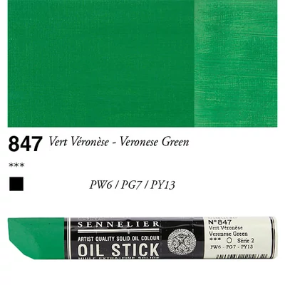Sennelier Oil Stick olajfesték rúd, 38 ml - 847, veronese green