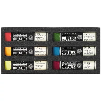 Sennelier Oil Stick olajfesték rúd készlet - 6x12 ml, bicoloured apple