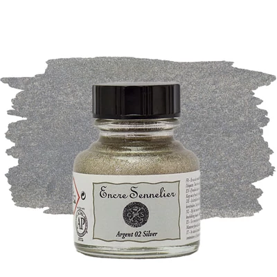 Sennelier rajztinta, 30 ml - 002, silver
