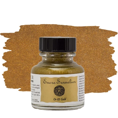 Sennelier rajztinta, 30 ml - 003, gold