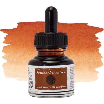 Sennelier rajztinta, 30 ml - 211, burnt sienna