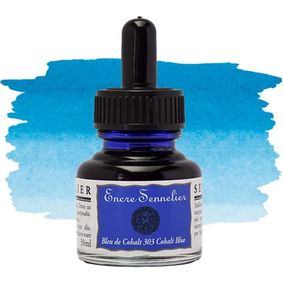 Sennelier rajztinta, 30 ml - 303, cobalt blue