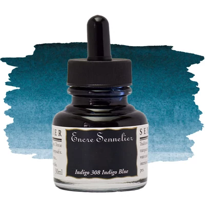 Sennelier rajztinta, 30 ml - 308, indigo blue