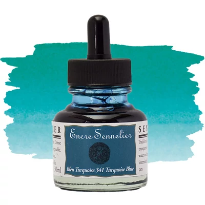 Sennelier rajztinta, 30 ml - 341, turquoise blue