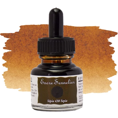 Sennelier rajztinta, 30 ml - 438, sepia
