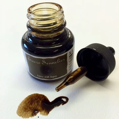 Sennelier rajztinta, 30 ml - 438, sepia