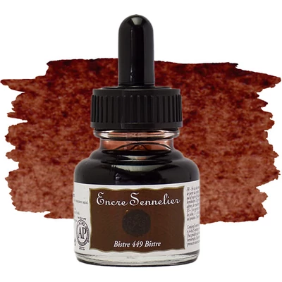 Sennelier rajztinta, 30 ml - 449, bistre