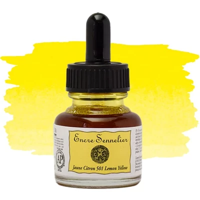 Sennelier rajztinta, 30 ml - 501, lemon yellow