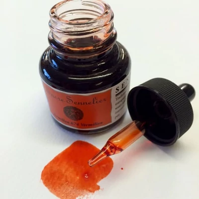 Sennelier rajztinta, 30 ml - 674, vermilion