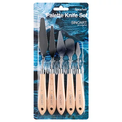 Festőkés készlet, fém - 5 db-os